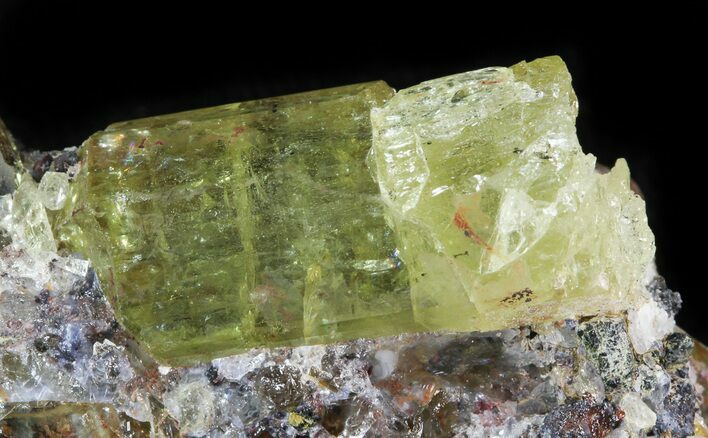 Apatite Crystal In Magnetite Matrix - Durango, Mexico #43379